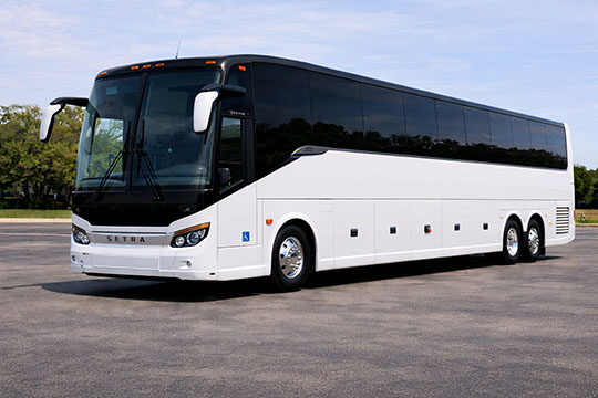 56-passenger charter bus available for charter in Smithtown, NY